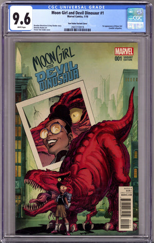 Moon Girl and Devil Dinosaur 1 CGC 9.6 (NM+) (2016) Eeden Incentive Variant