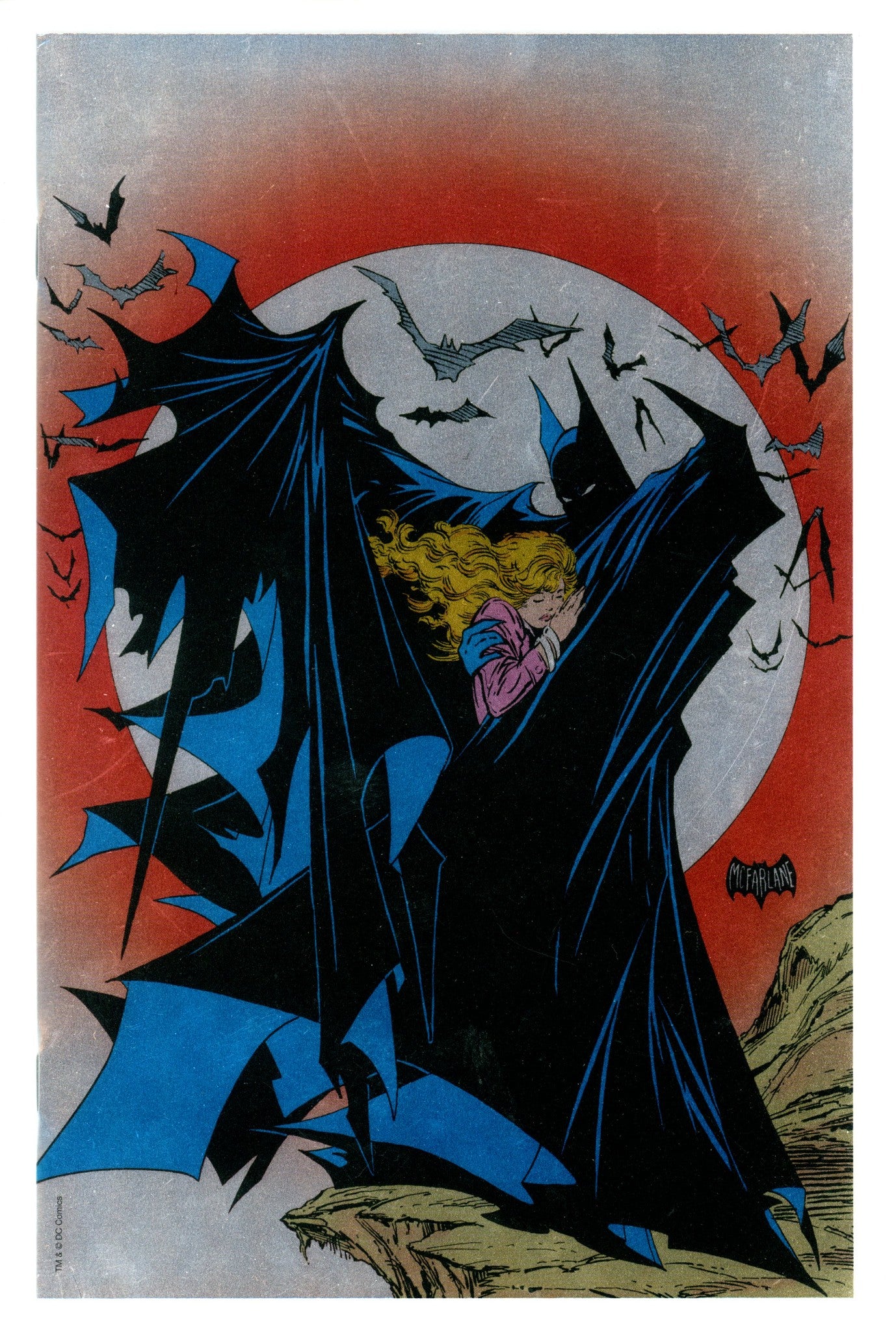Batman Vol 1 423 NM- (9.2) (2023) McFarlane Foil Virgin Exclusive Variant 