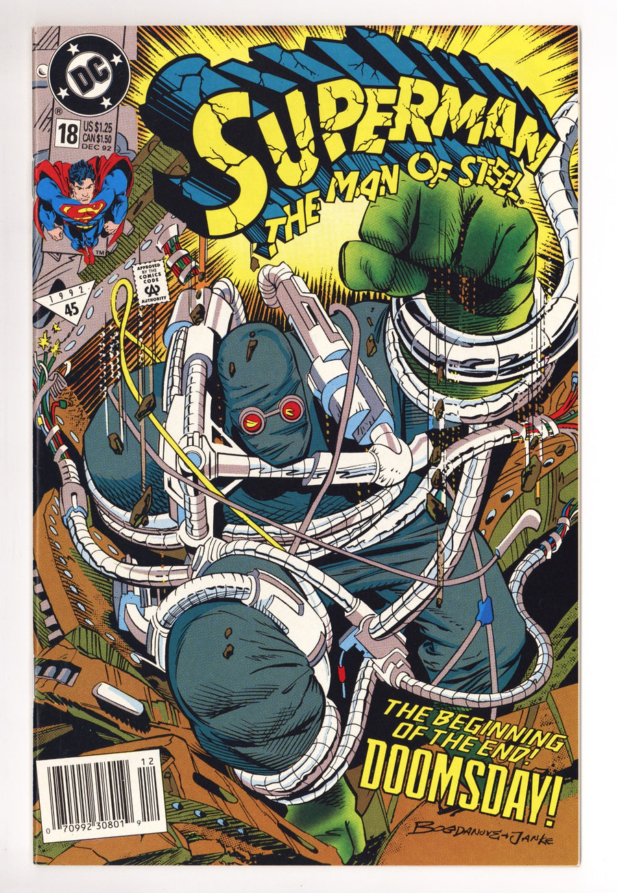Superman: The Man of Steel 18 VF/NM (9.0) (1992) Newsstand 