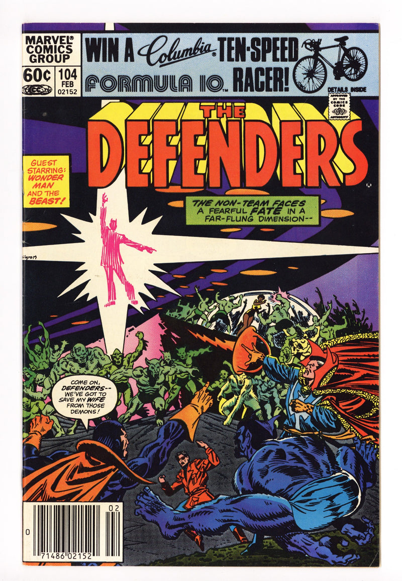 The Defenders Vol 1 104 Mid Grade (1982) Newsstand 