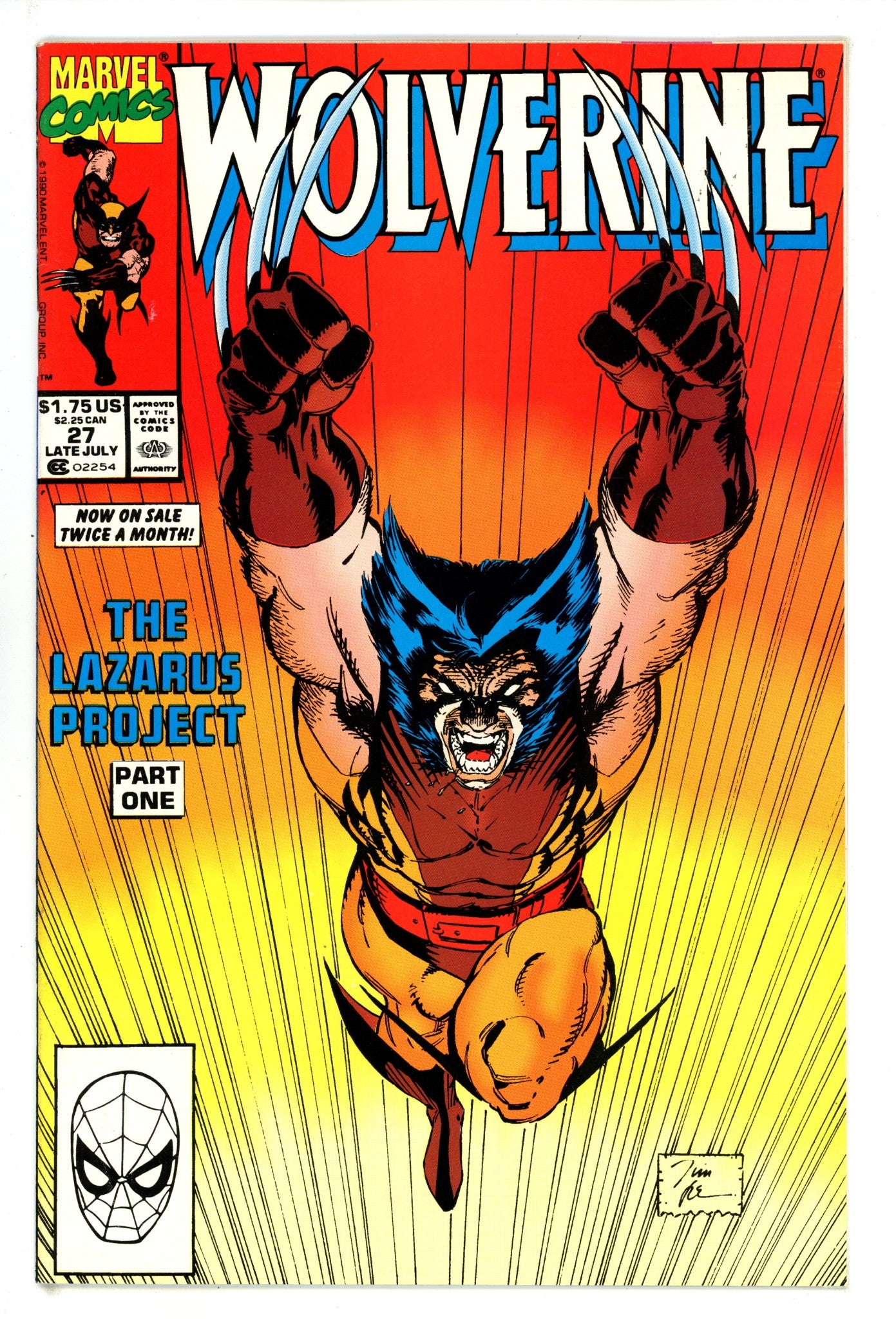 Wolverine Vol 2 27 NM- (9.2) (1990) 