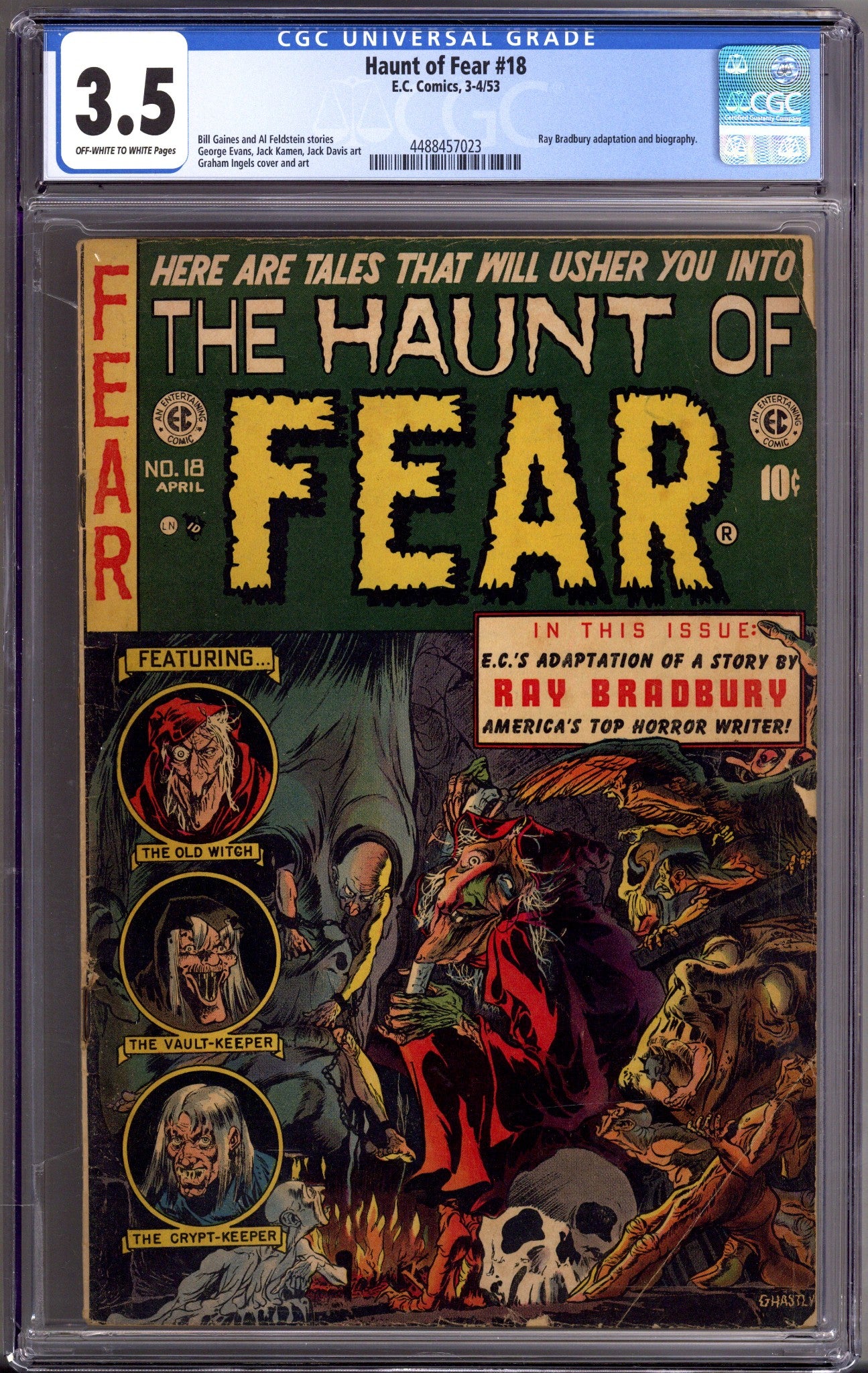 Haunt of Fear Vol 1 18 CGC 3.5 (VG-) (1953) 