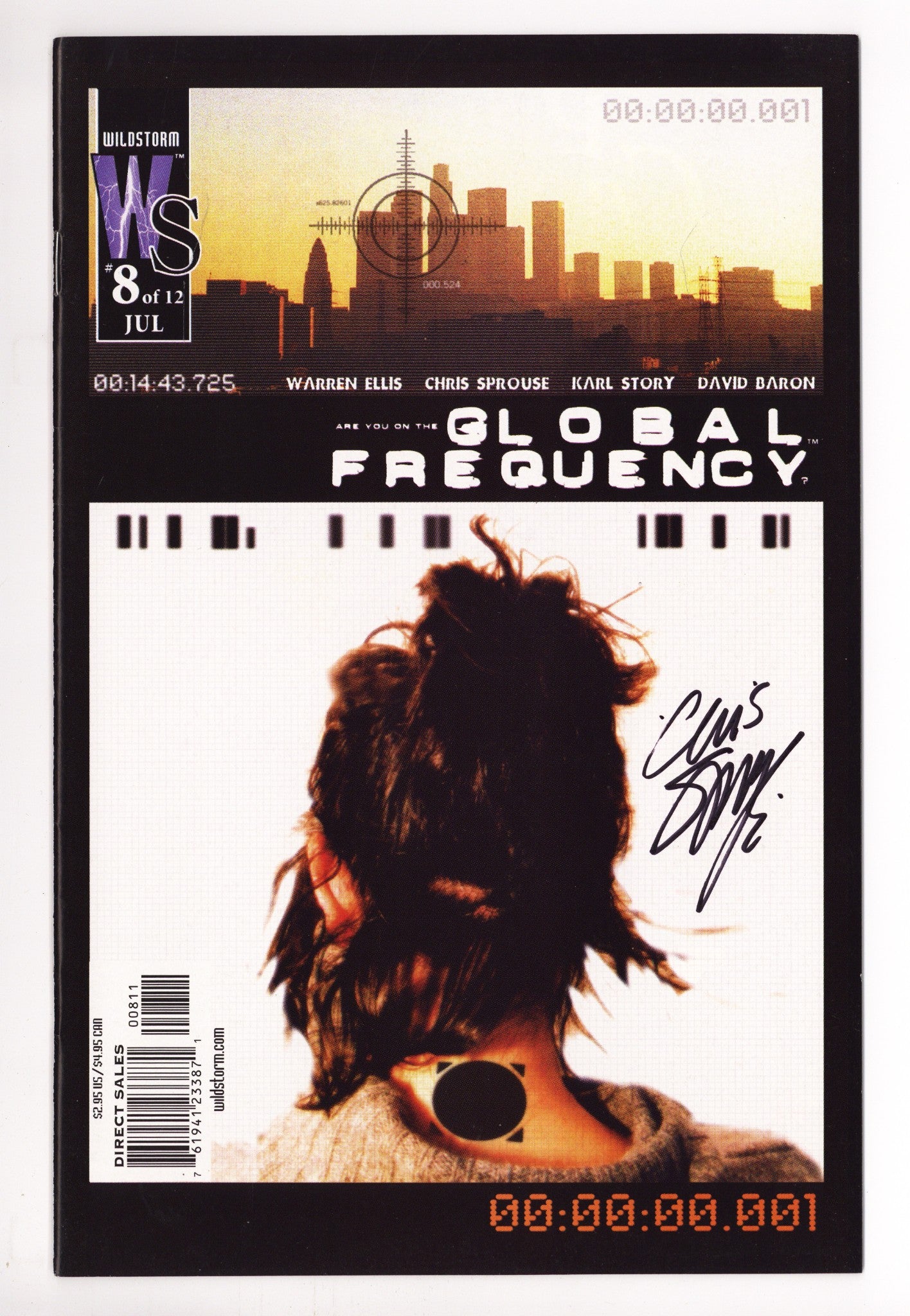 Global Frequency 8 High Grade (2003) Signed x1 Cover Chris Sprouse 