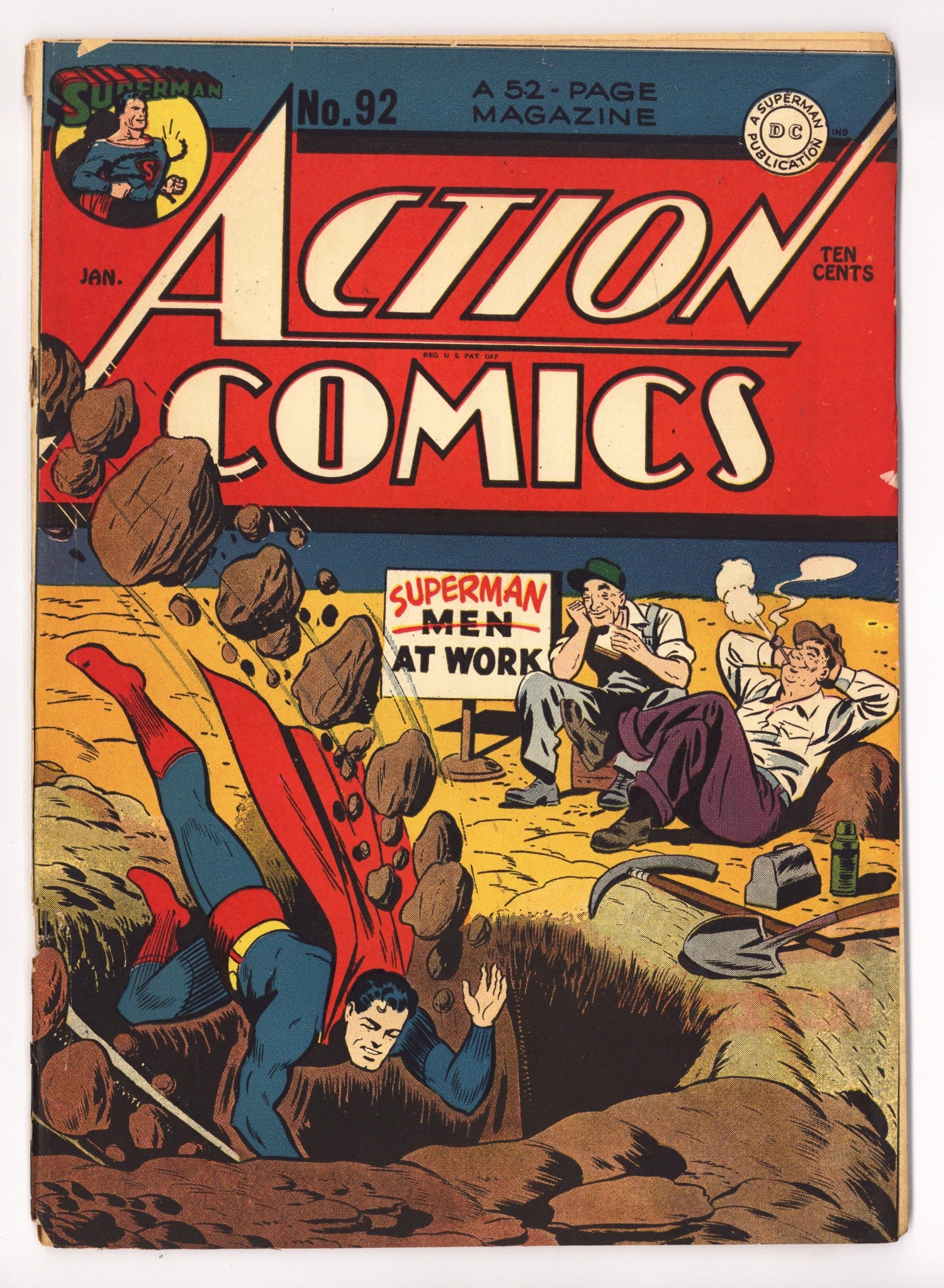 Action Comics Vol 1 92 GD (2.0) Cover Detached (1946) 
