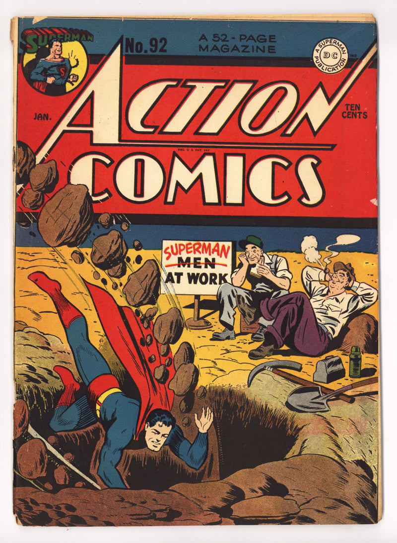 Action Comics Vol 1 92 GD (2.0) Cover Detached (1946) 