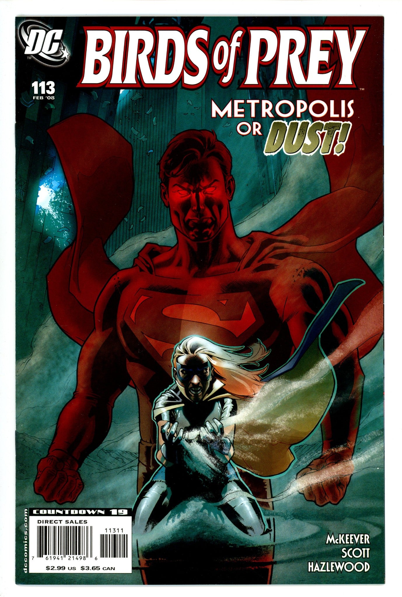 Birds of Prey Vol 1 113 High Grade (2008) 