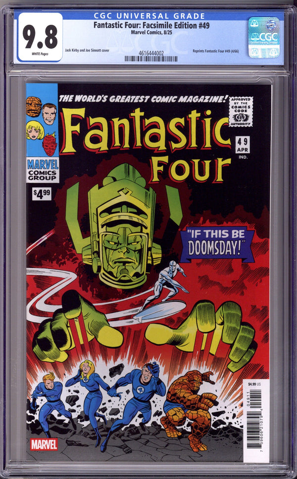 Fantastic Four 49 CGC 9.8 (NM/M) Facsimile (2025)