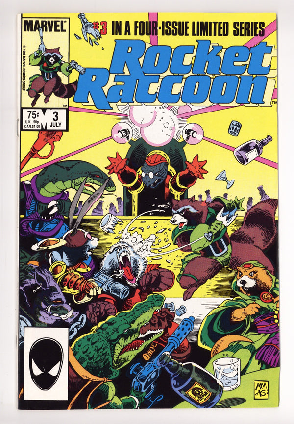 Rocket Raccoon Vol 1 3 VF+ (8.5) (1985)
