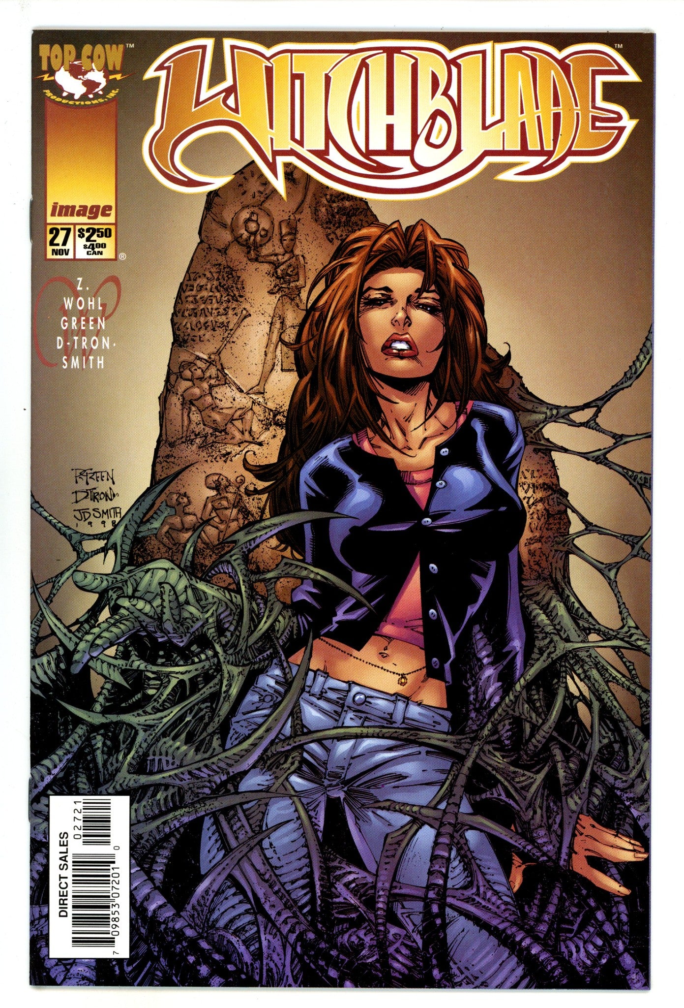 Witchblade Vol 1 27 High Grade (1998) Green Variant 