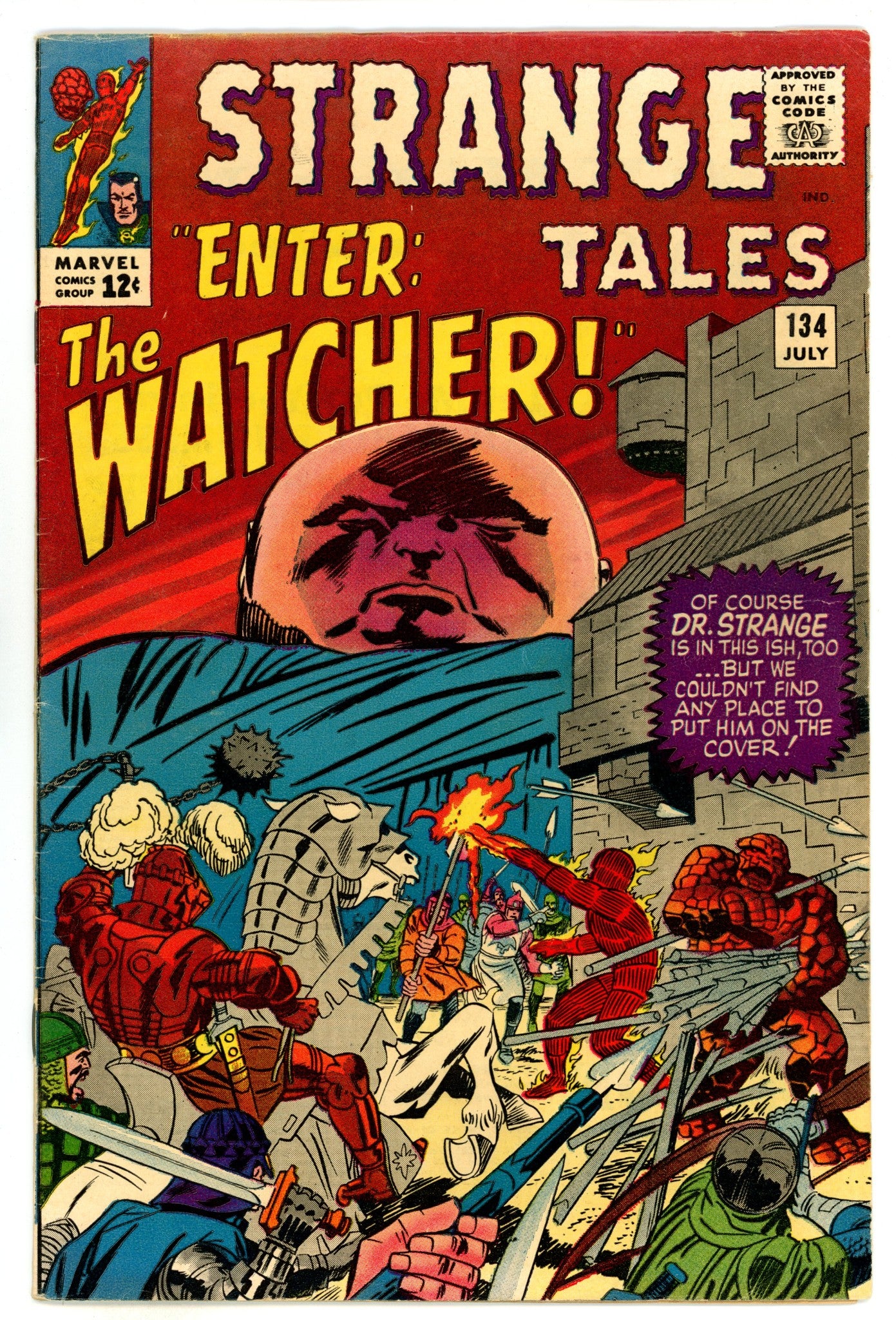Strange Tales Vol 1 134  VF- (7.5)  (1965)  