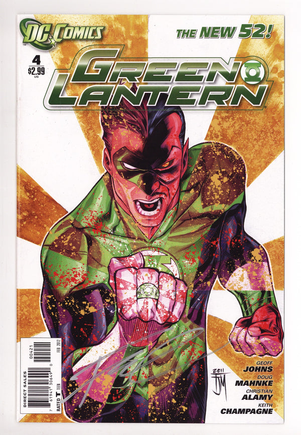 Green Lantern Vol 5 4 High Grade (2012) Manapul Variant Signed x1 Cover Francis Manapul