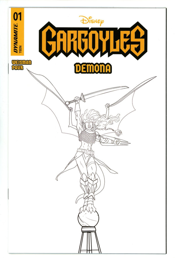 Gargoyles Demona 1 Paur B&W Incentive Variant (2025)
