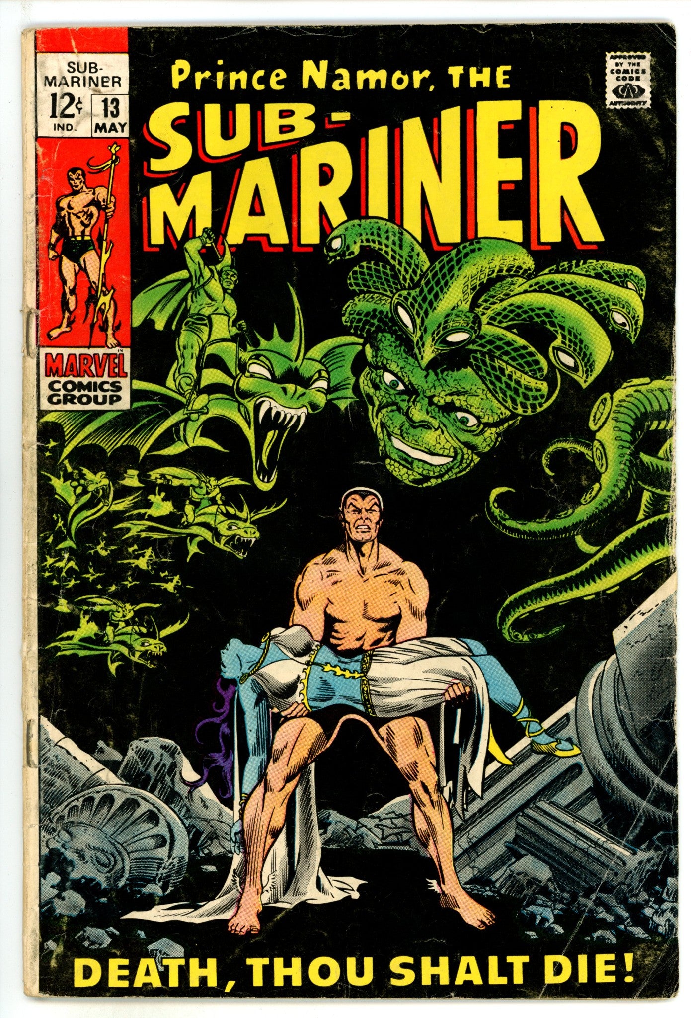 Sub-Mariner Vol 1 13 VG- (3.5) (1969) 
