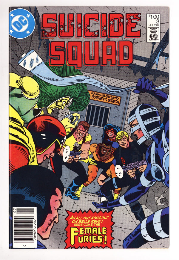 Suicide Squad Vol 1 3 VF+ (8.5) (1987) Canadian Price Variant