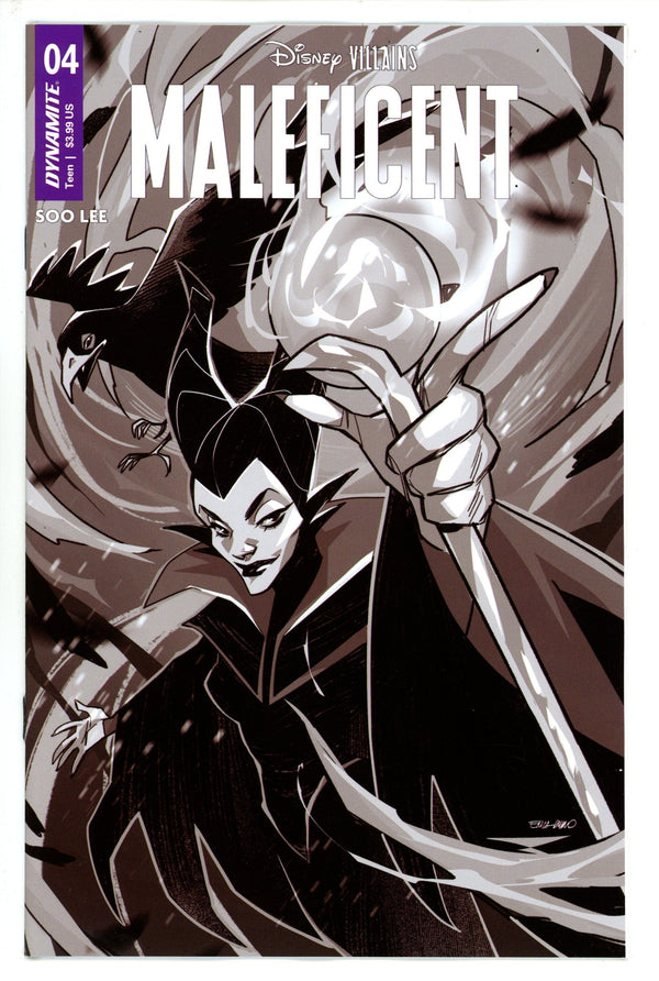 Disney Villains Maleficent 4 Durso B&W Incentive Variant (2023)