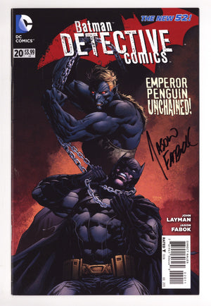 Detective Comics Vol 2 20 Mid Grade (2013) Signed x1 Cover Jason Fabok