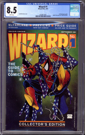 Wizard: The Comics Magazine   1 CGC 8.5 (VF+)   (1991)