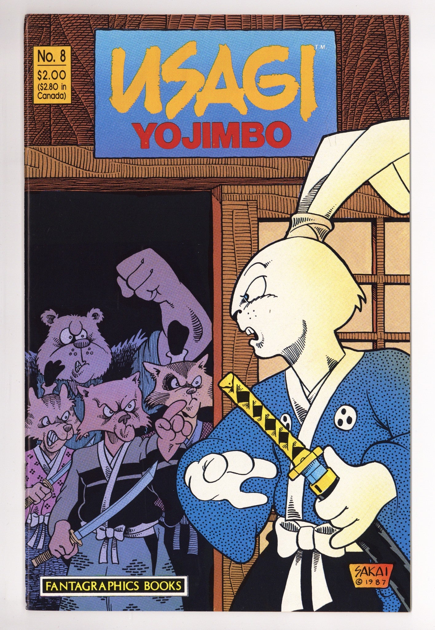 Usagi Yojimbo Vol 1 8 VF (8.0) (1988) 
