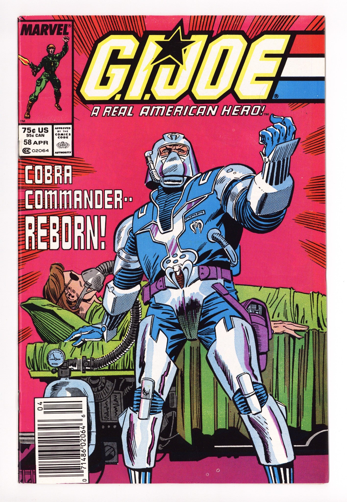 G.I. Joe, A Real American Hero 58 High Grade (1987) Newsstand 