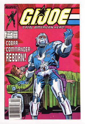 G.I. Joe, A Real American Hero 58 High Grade (1987) Newsstand