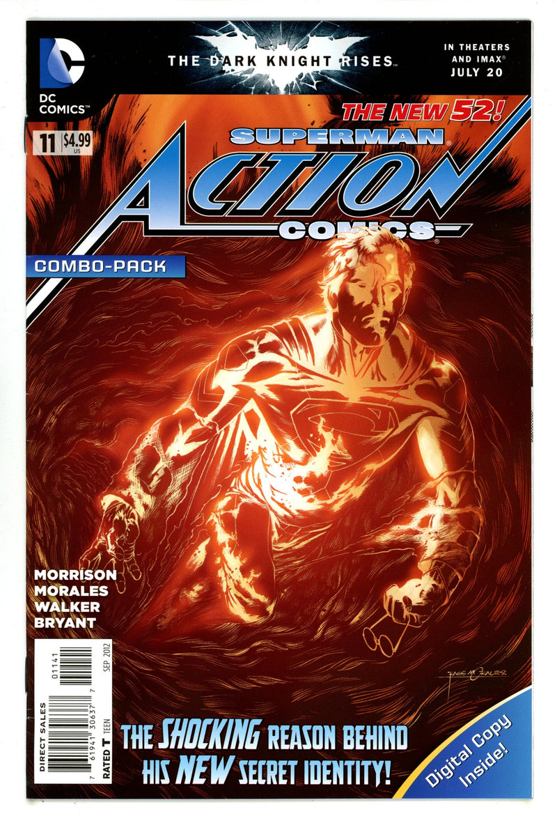 Action Comics Vol 2 11 Mid Grade (2012) Combo-Pack Variant 
