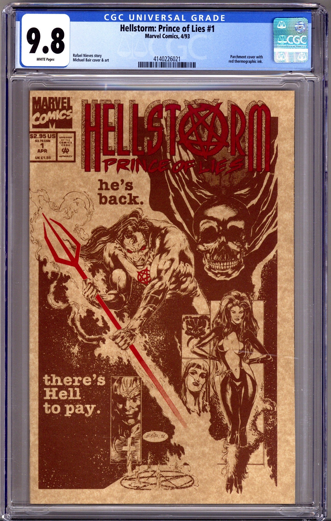 Hellstorm: Prince of Lies 1 CGC 9.8 (NM/M) (1993) 