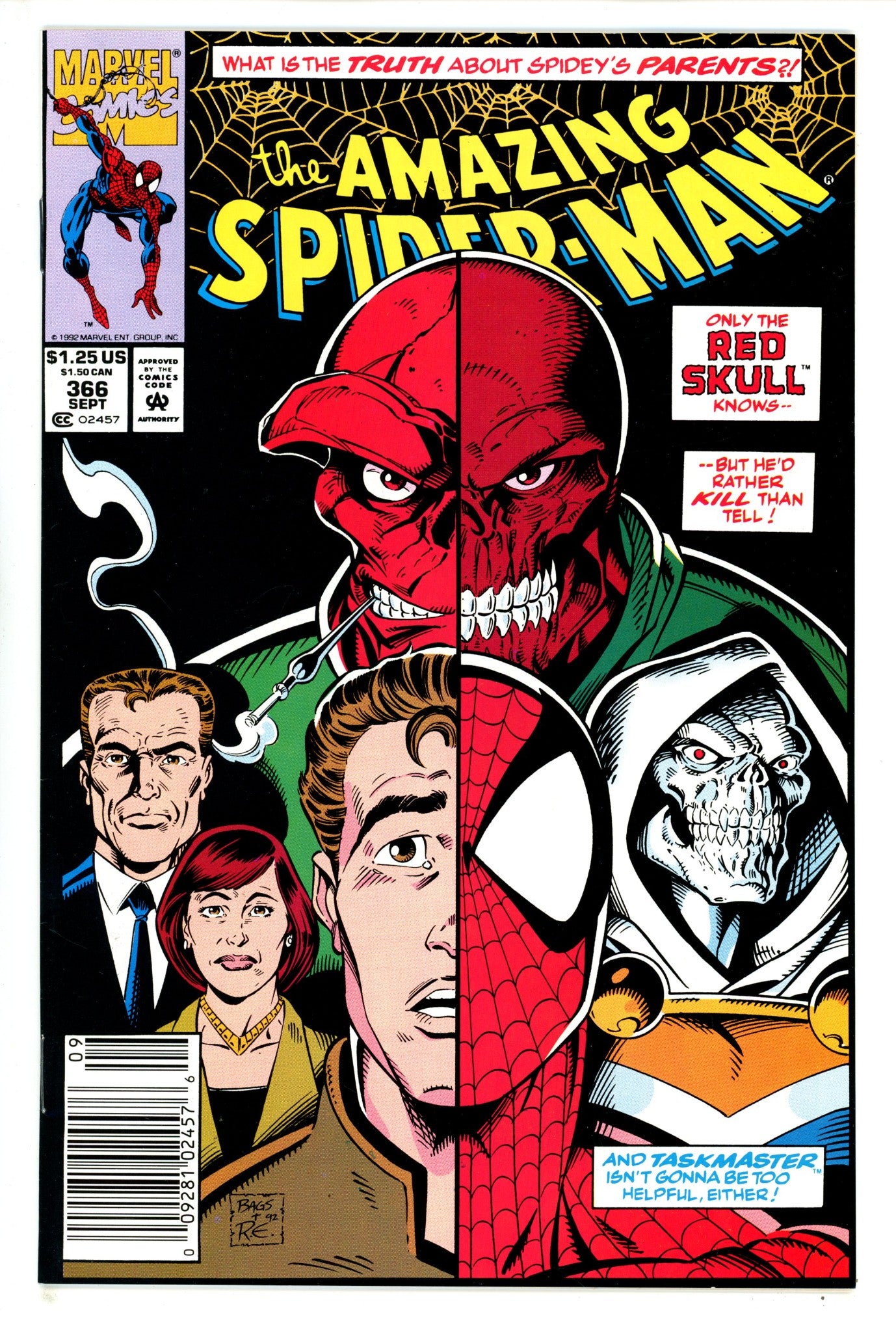 The Amazing Spider-Man Vol 1 366 Newsstand (1992)