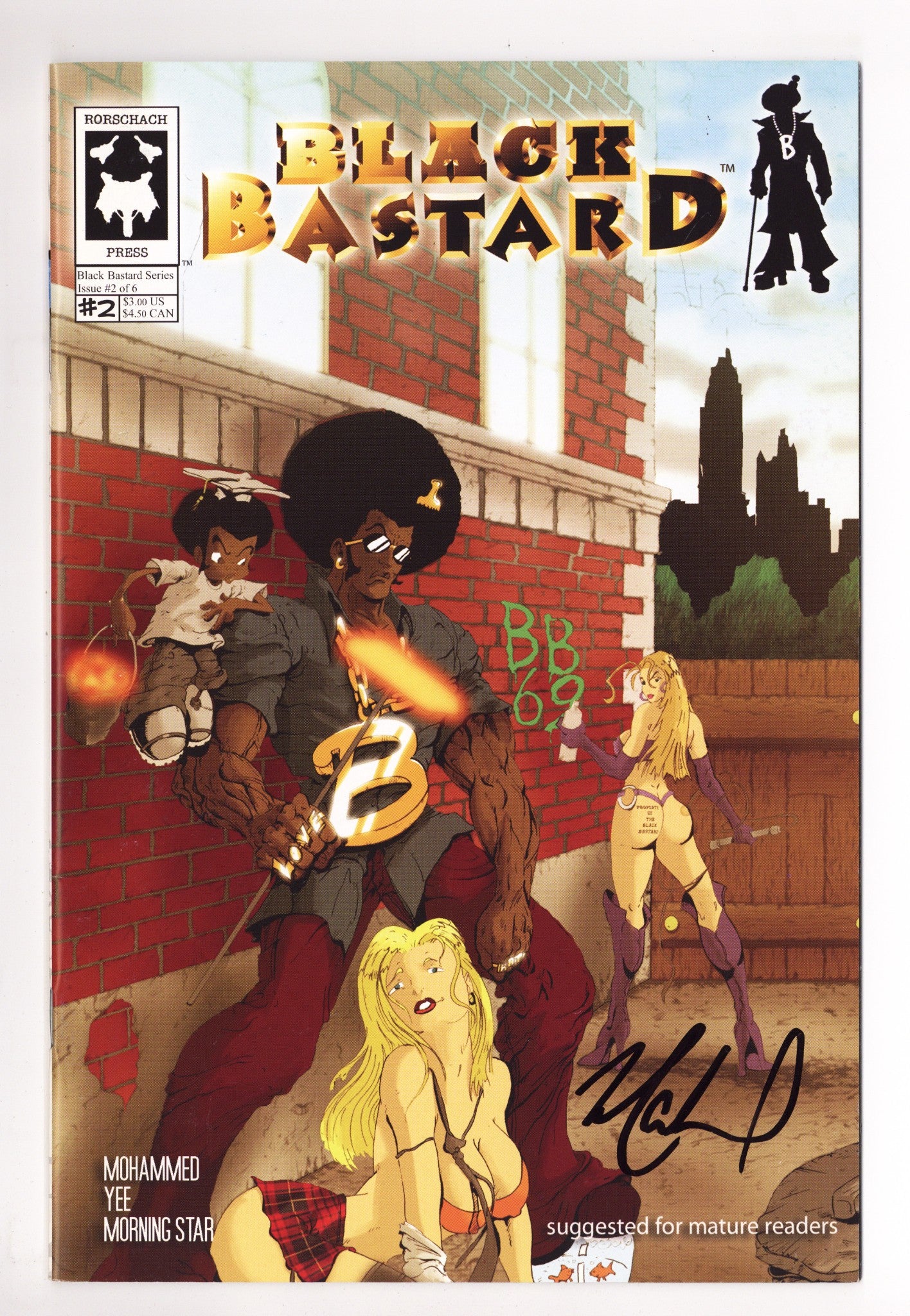 Black Bastard   2  Mid Grade   (2004)        Signed x1 Cover Matthew Mohammed 