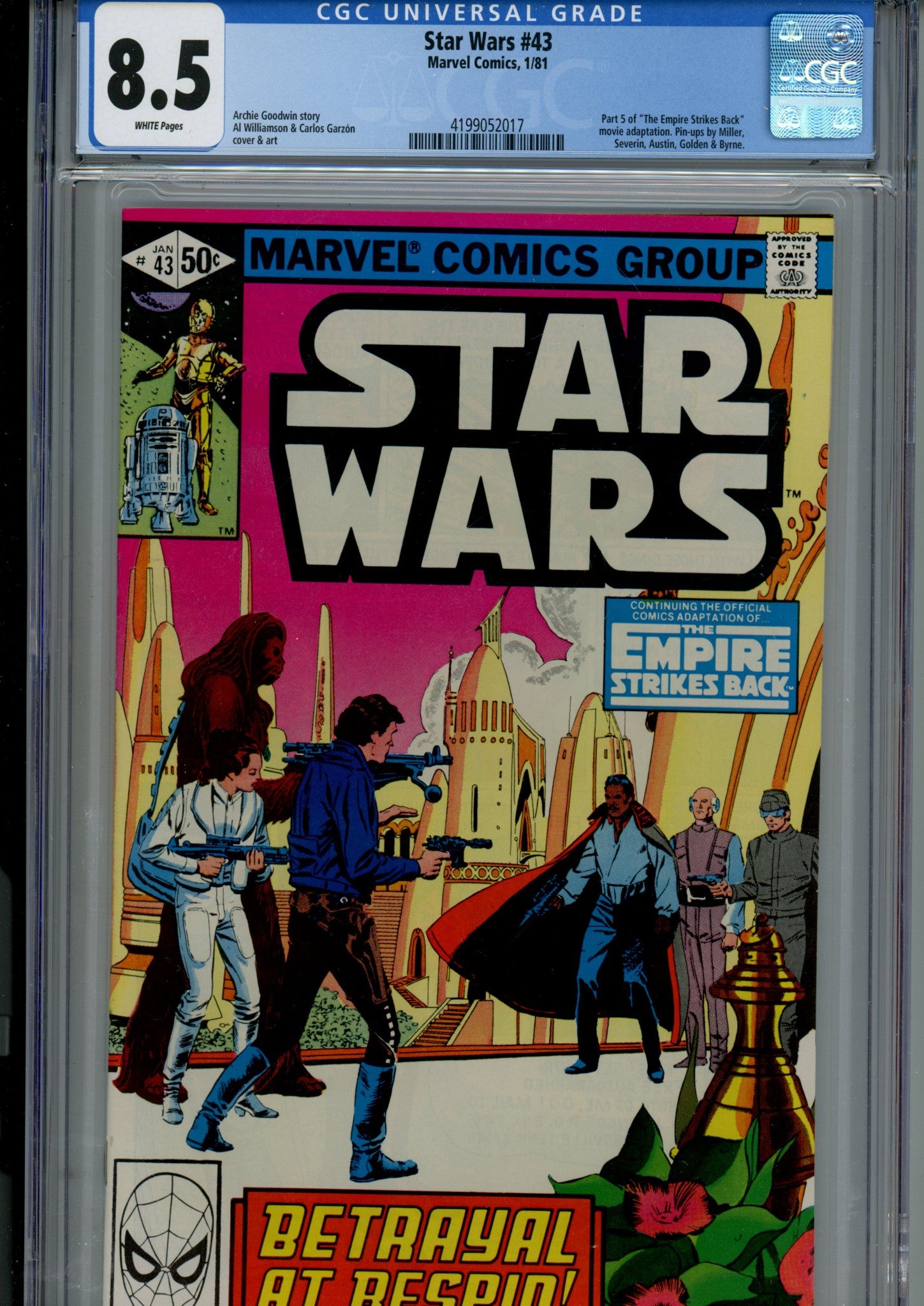 Star Wars Vol 1 43 CGC 8.5 (VF+) (1981) 