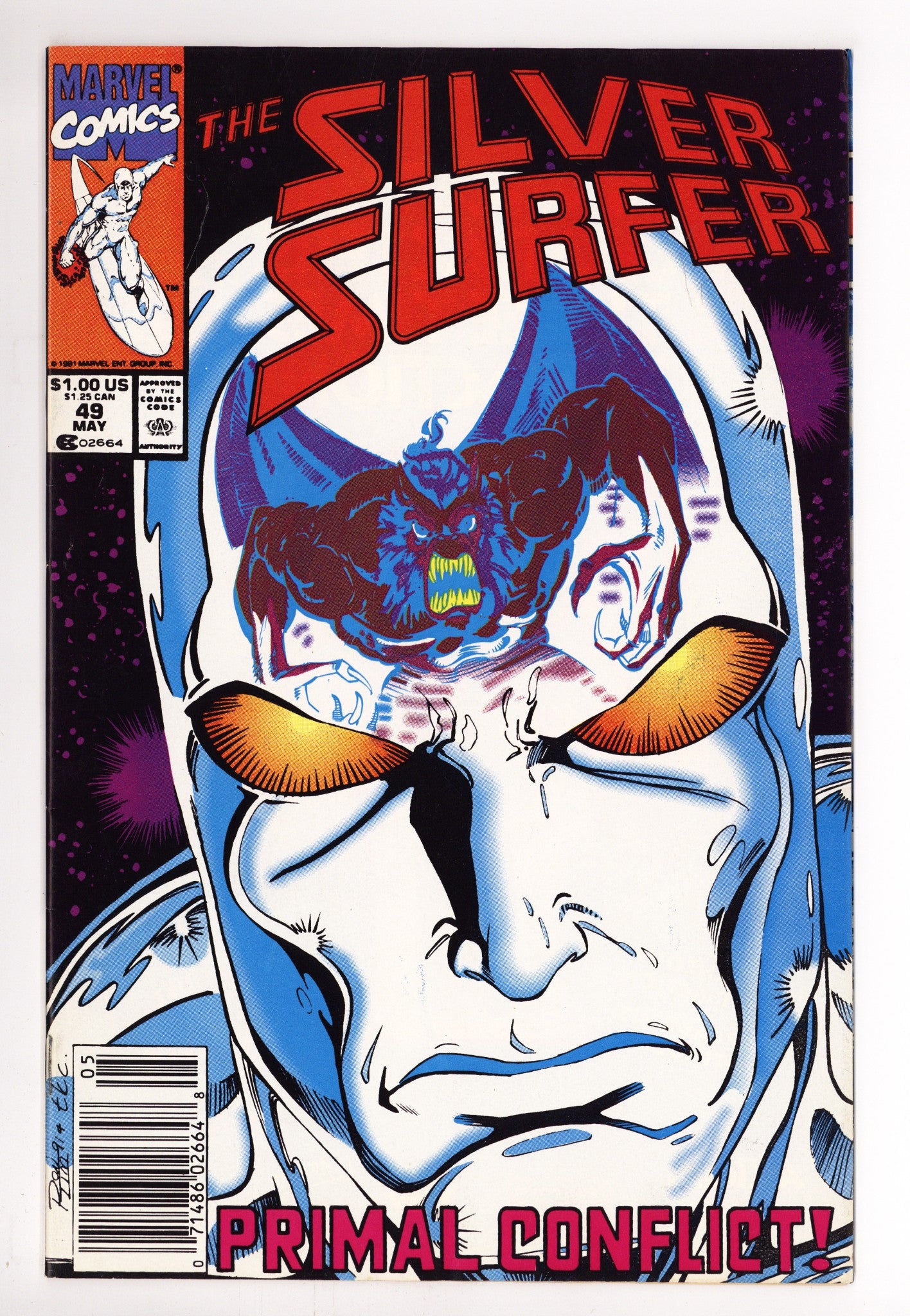 Silver Surfer Vol 3 49 Low Grade (1991) Newsstand 