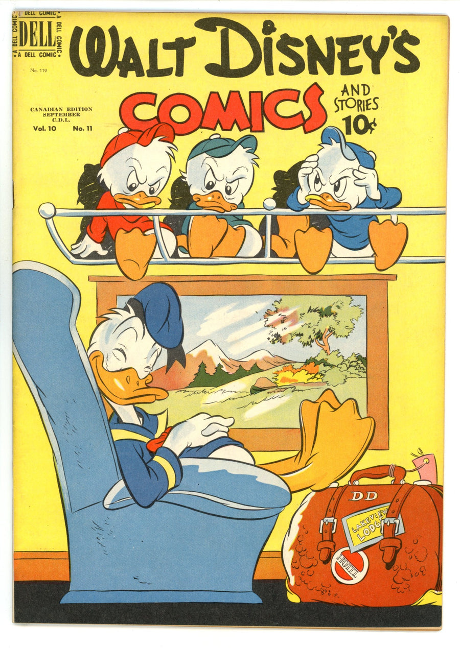 Walt Disney's Comics and Stories Vol 10 11 (119) VF (8.0) (1950) Canadian Edition 