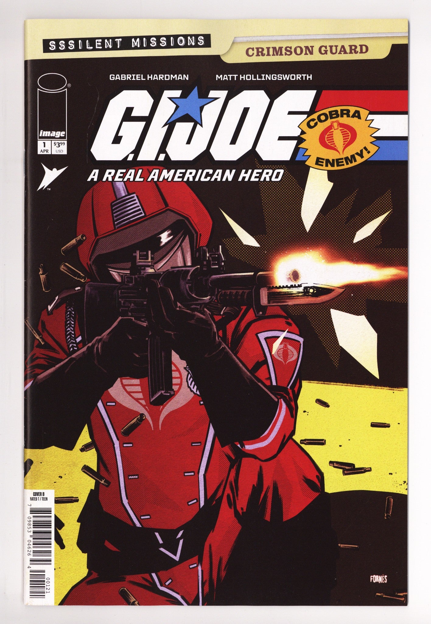 G.I. Joe A Real American Hero Sssilent Missions Crimson Guard 1 Fornés Variant (2026)
