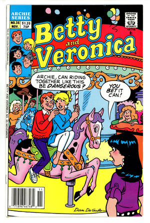 Betty and Veronica Vol 1 35 Canadian Variant FN+ (1990)