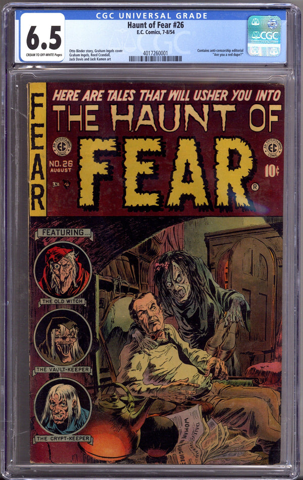 Haunt of Fear Vol 1 26 CGC 6.5 (FN+) (1954)