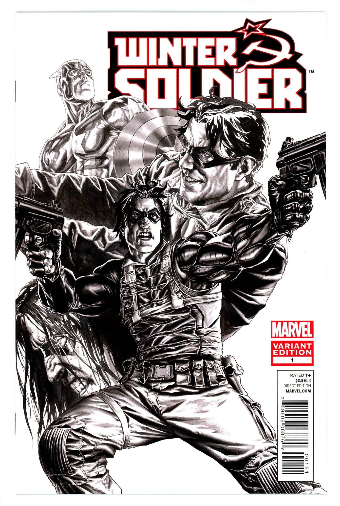 Winter Soldier Vol 1 1 VF/NM (9.0) (2012) Bermejo Sketch Variant 