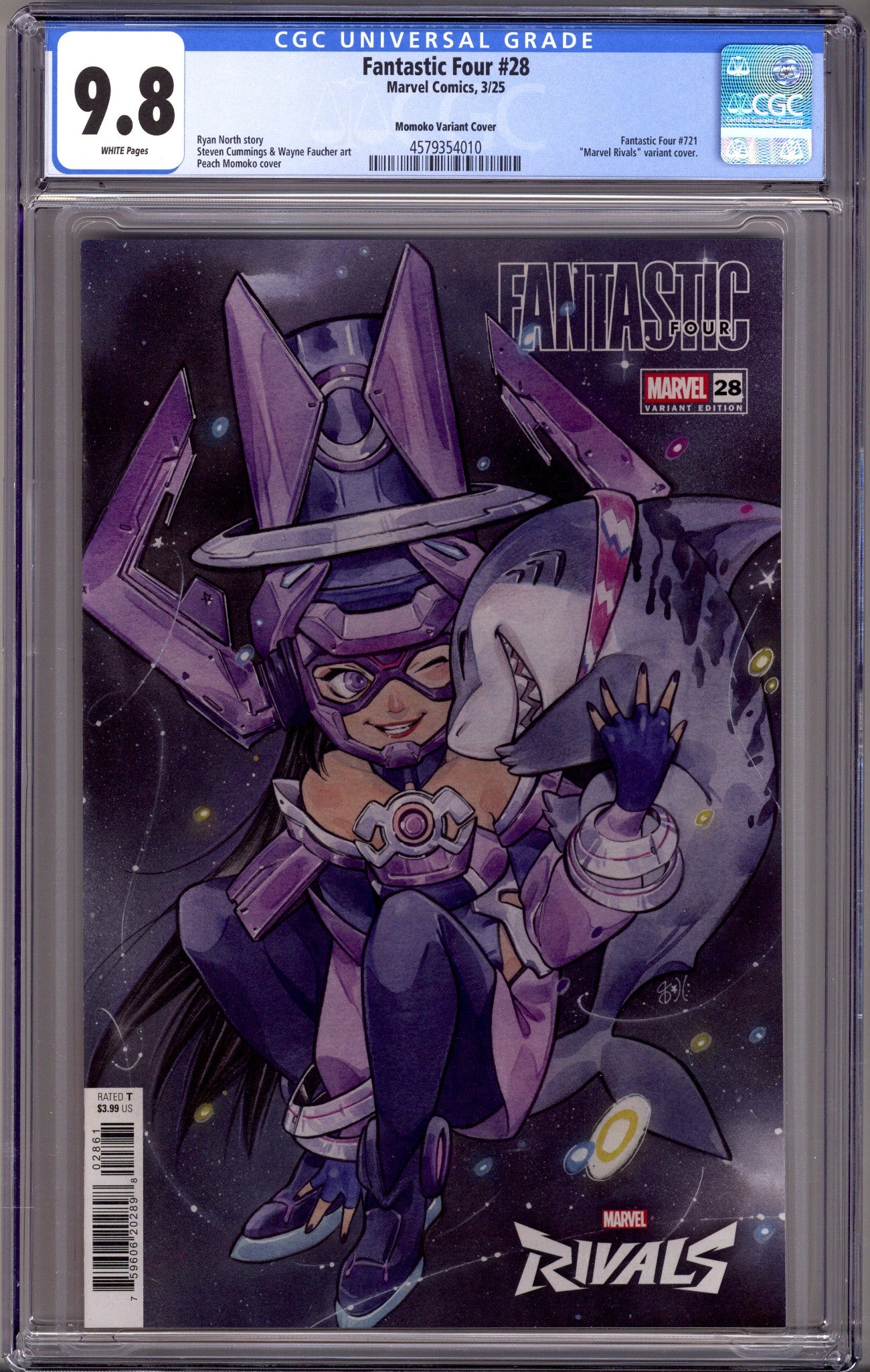 Fantastic Four Vol 7 28 (721) CGC 9.8 (NM/M) (2025) Rivals Variant