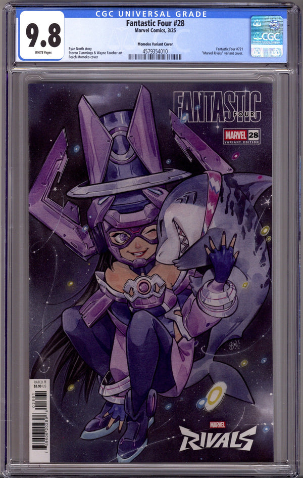 Fantastic Four Vol 7 28 (721) CGC 9.8 (NM/M) (2025) Rivals Variant