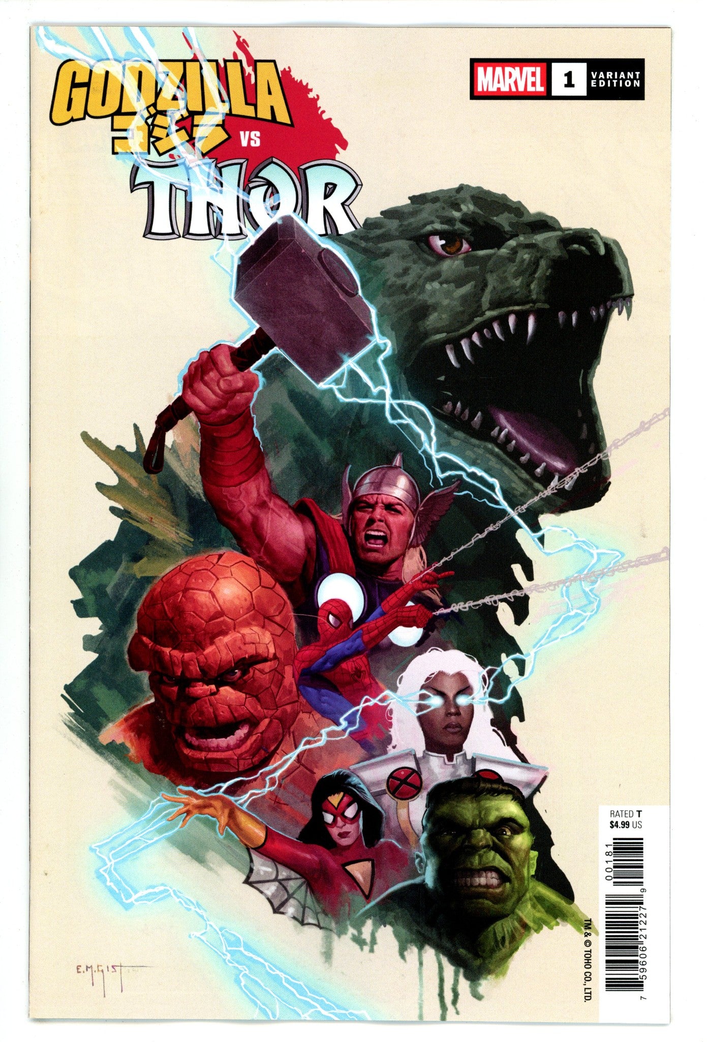 Godzilla Vs. Thor  1 Gist  Variant   (2025)