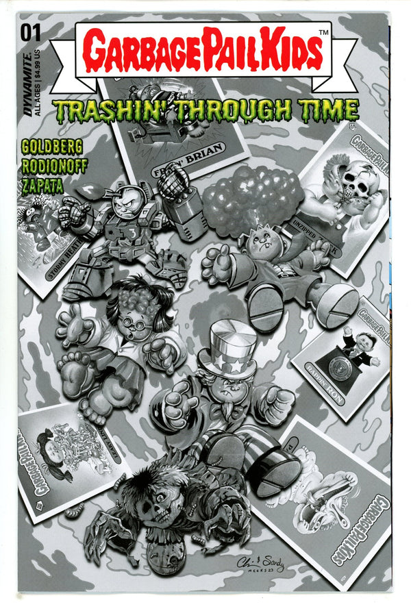 Garbage Pail Kids Through Time 1 Meeks B&W Incentive Variant (2023)