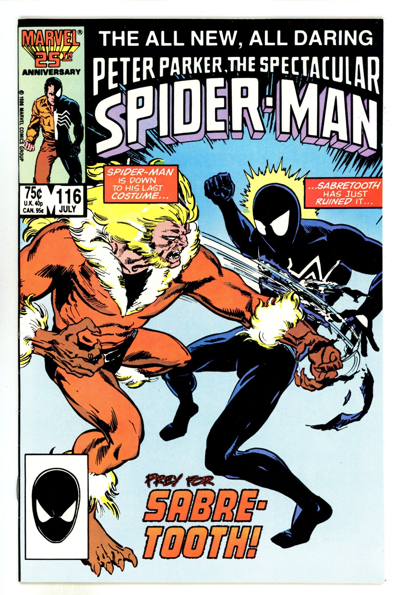 The Spectacular Spider-Man Vol 1 116 FN/VF (7.0) (1986) 