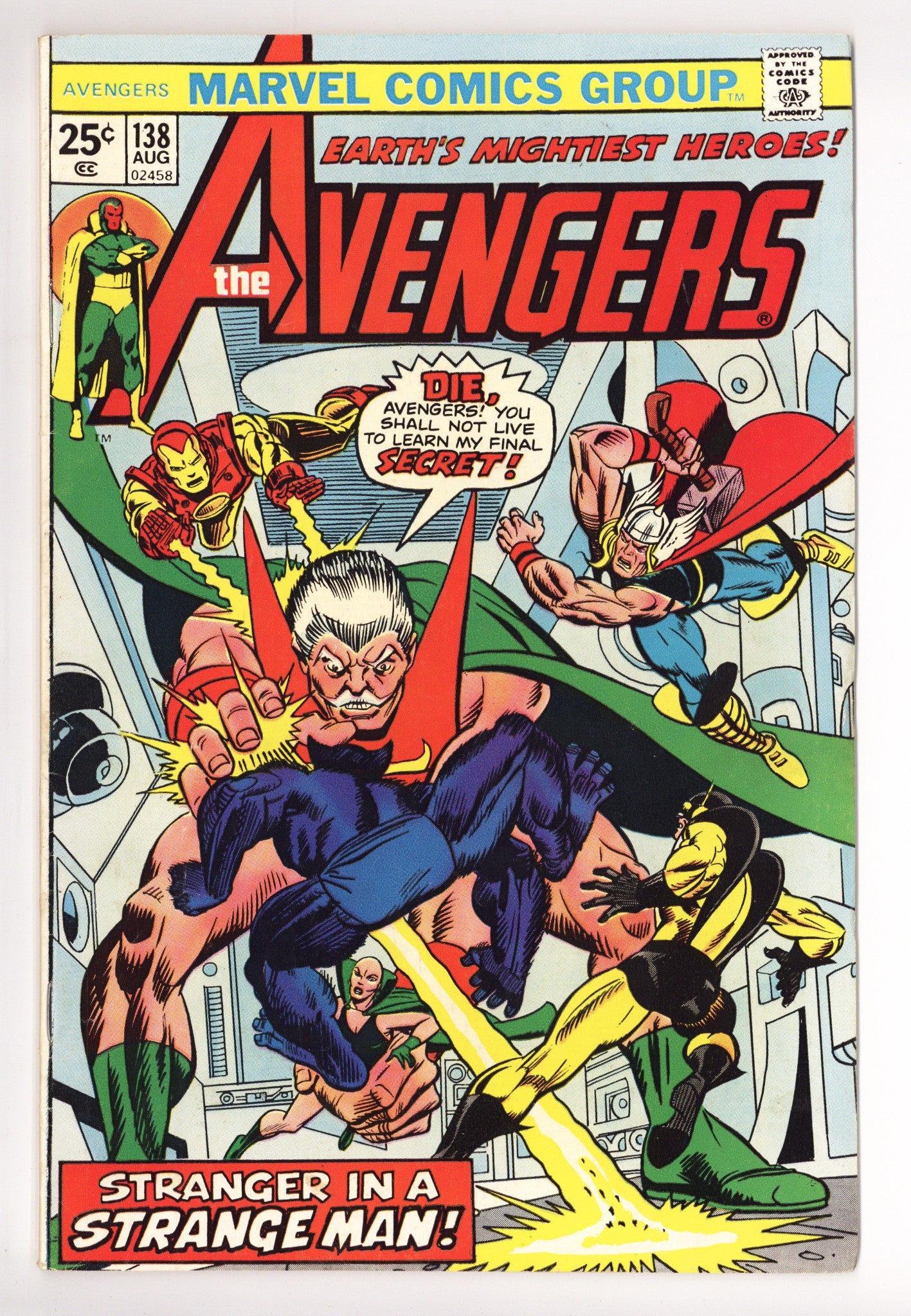 The Avengers Vol 1 138 FN- (5.5) (1975) 