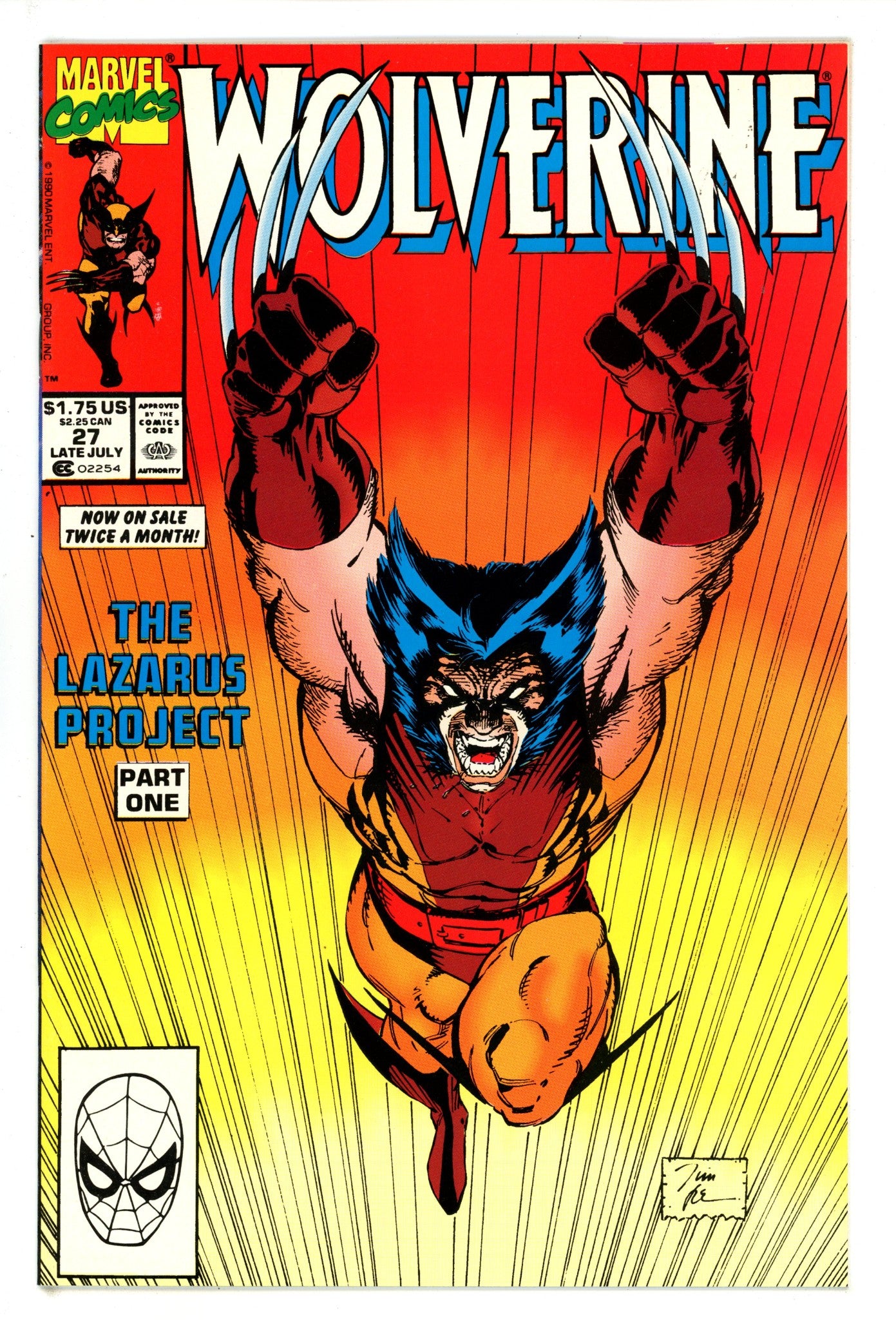 Wolverine Vol 2 27 NM (9.4) (1990) 