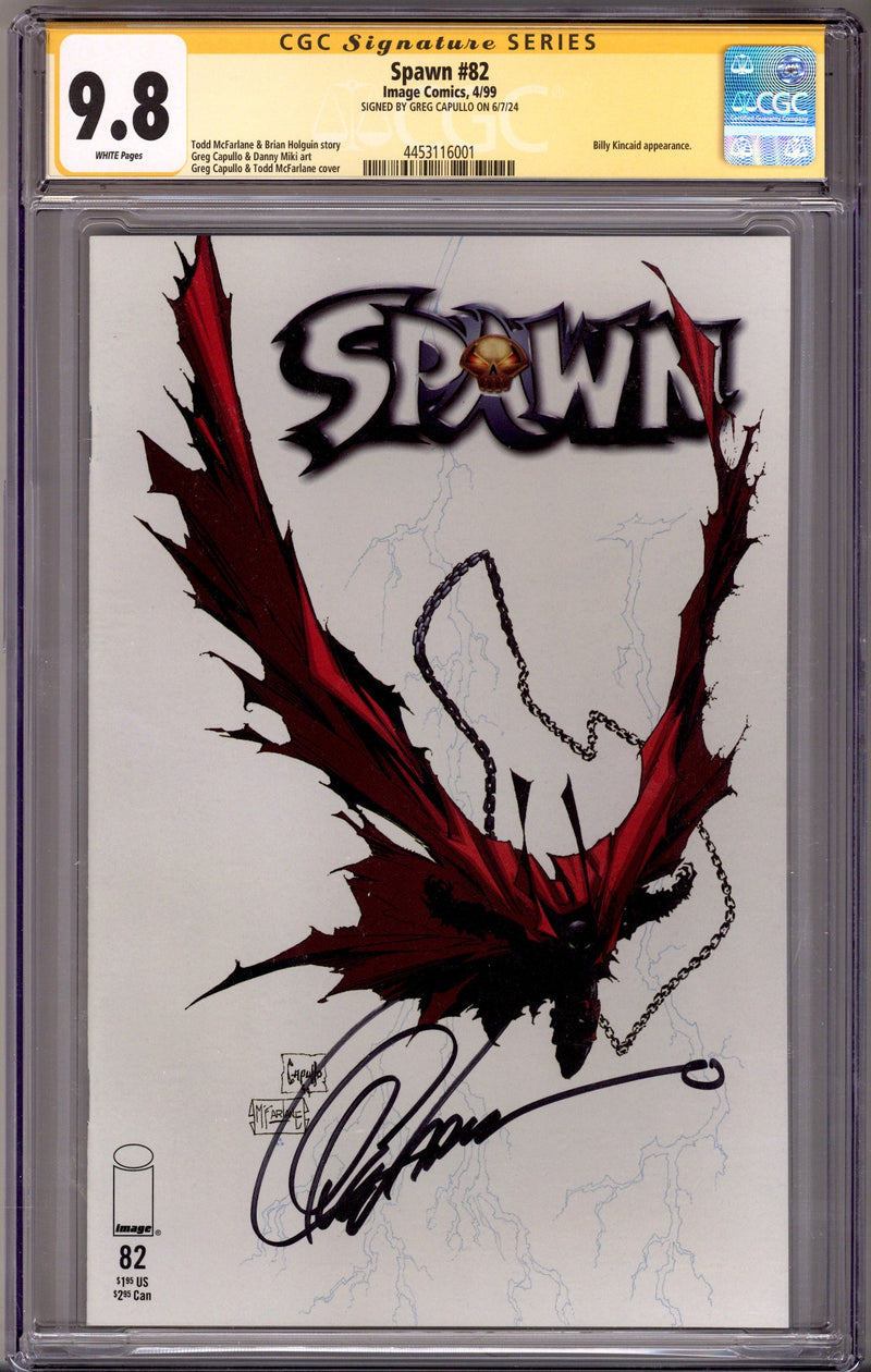 Spawn 82 CGC 9.8 (NM/M) (1999) Signed x1 Cover Greg Capullo