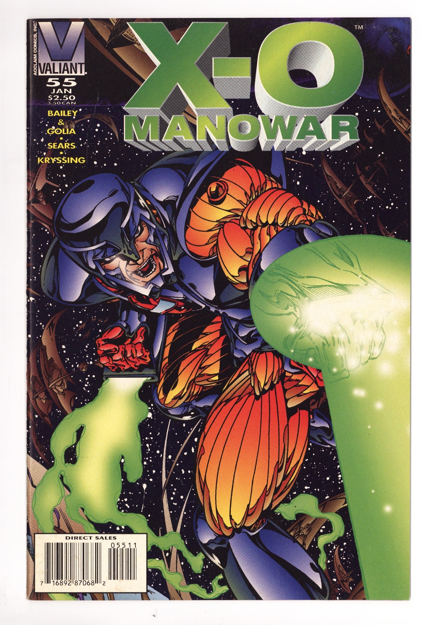 X-O Manowar Vol 1 55 Mid Grade (1996) 