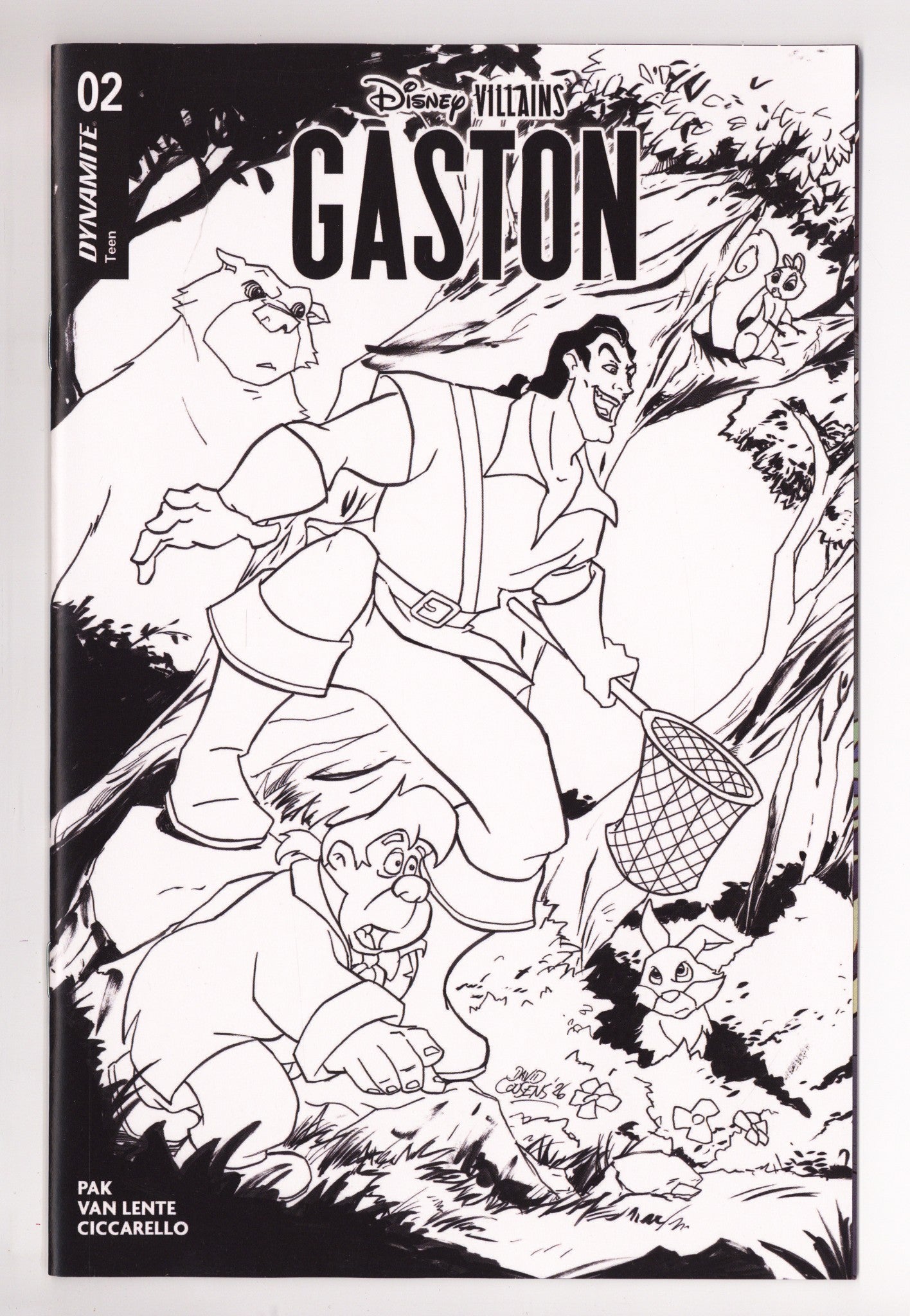 Disney Villains Gaston 2 Cousens B&W Incentive (2026)