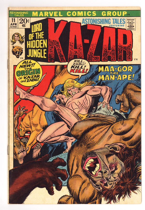 Astonishing Tales Vol 1 11 Mid Grade (1972)