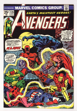 The Avengers Vol 1 126  FN+ (6.5)   (1974)