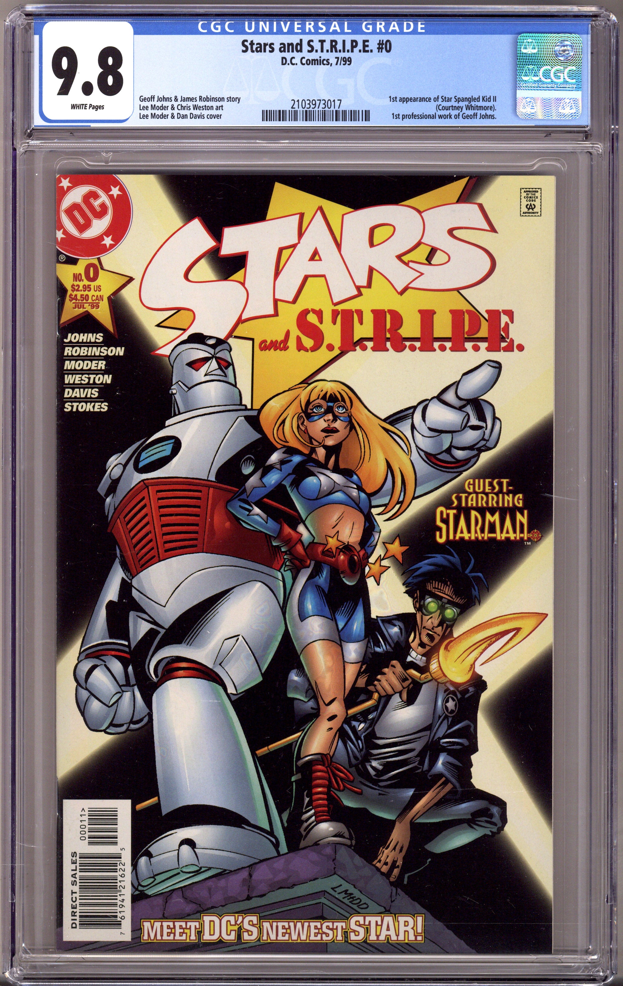 Stars and S.T.R.I.P.E. 0 CGC 9.8 (NM/M) (1999) 
