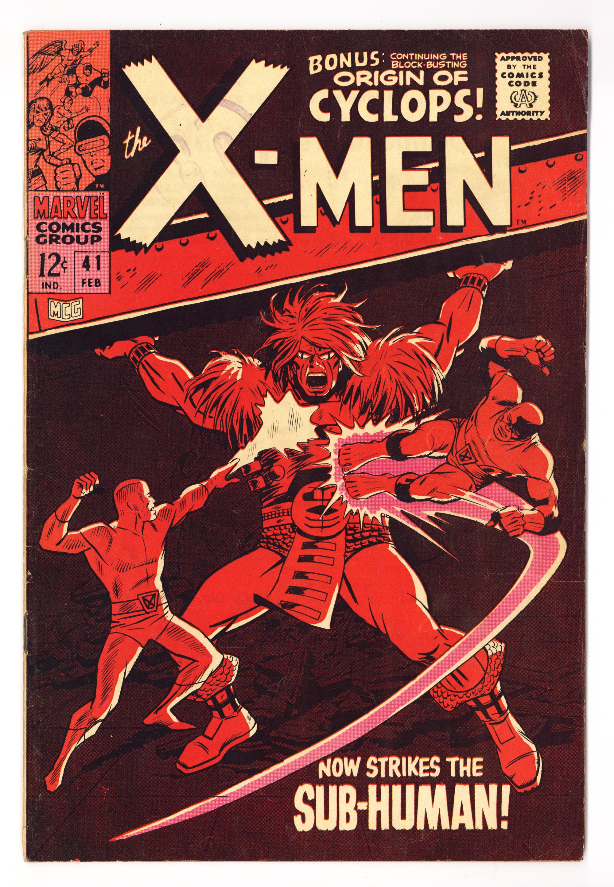 The X-Men Vol 1 41  VG/FN (5.0)   (1968)        