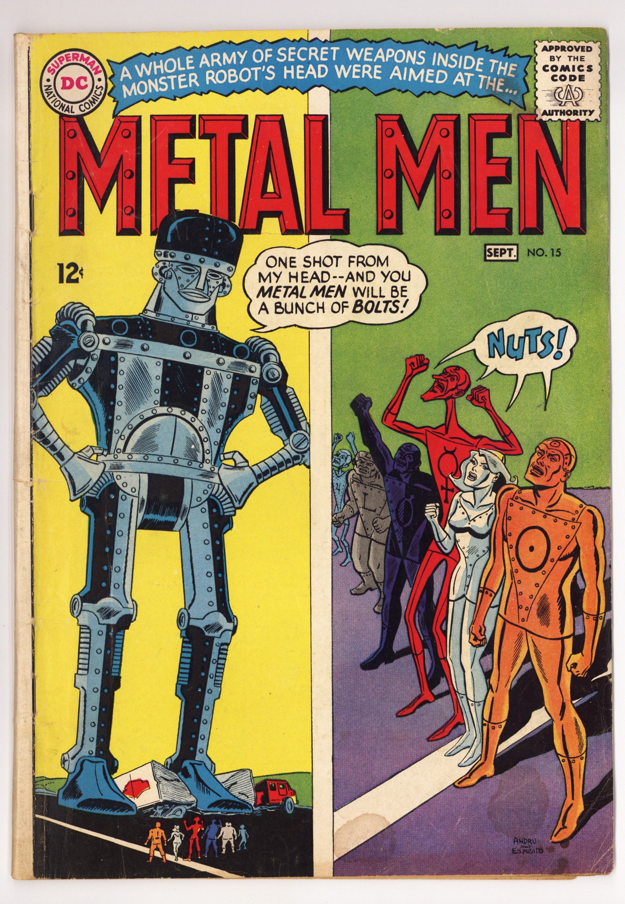Metal Men Vol 1 15 GD/VG (3.0) (1965) 